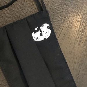Black Horror Themed Face Mask